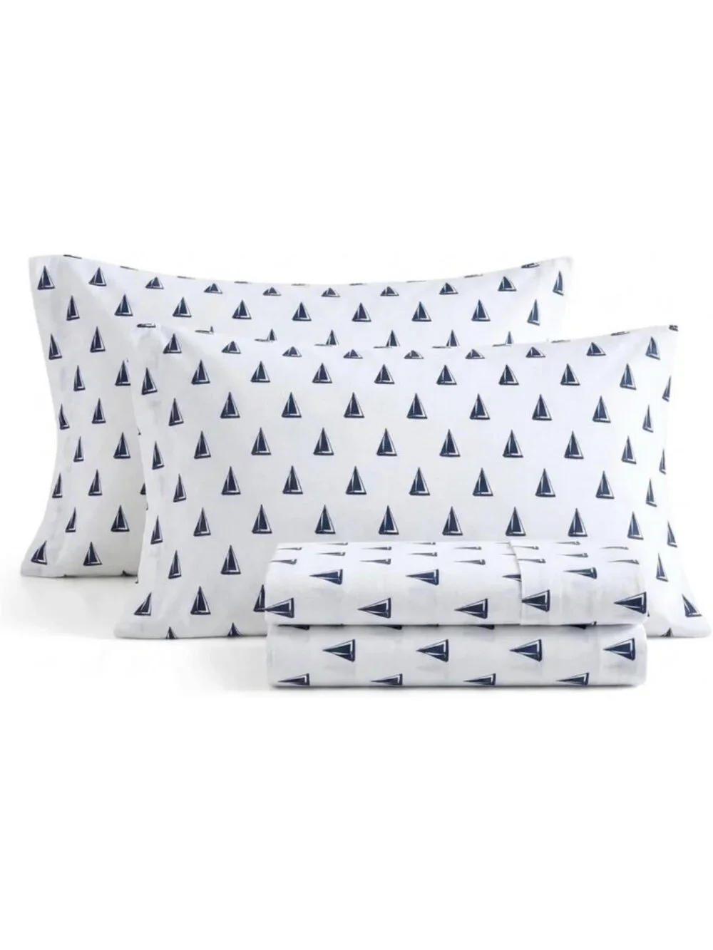 Soft Full Cotton Percale Sheet Set with Matching Pillowcases - Cozy Bedding